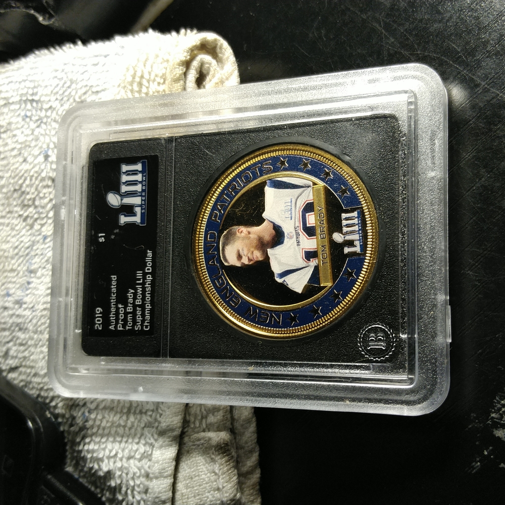 Tom Brady Superbowl LIII championship dollar.